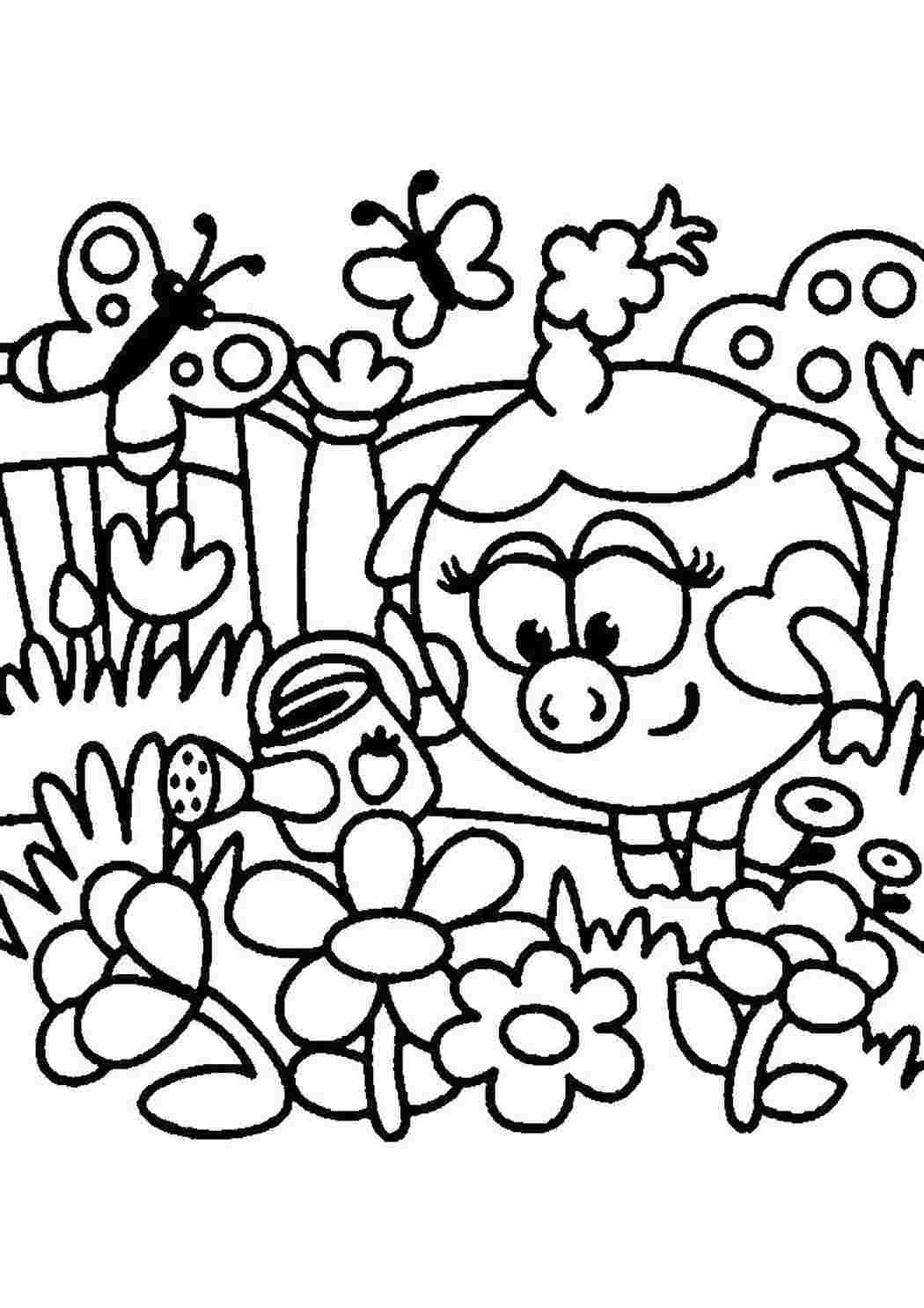 Раскраска «Смешарики»