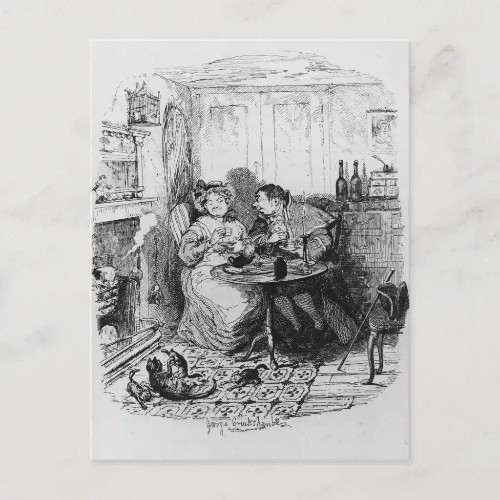 Чарльз Диккенс рисунок