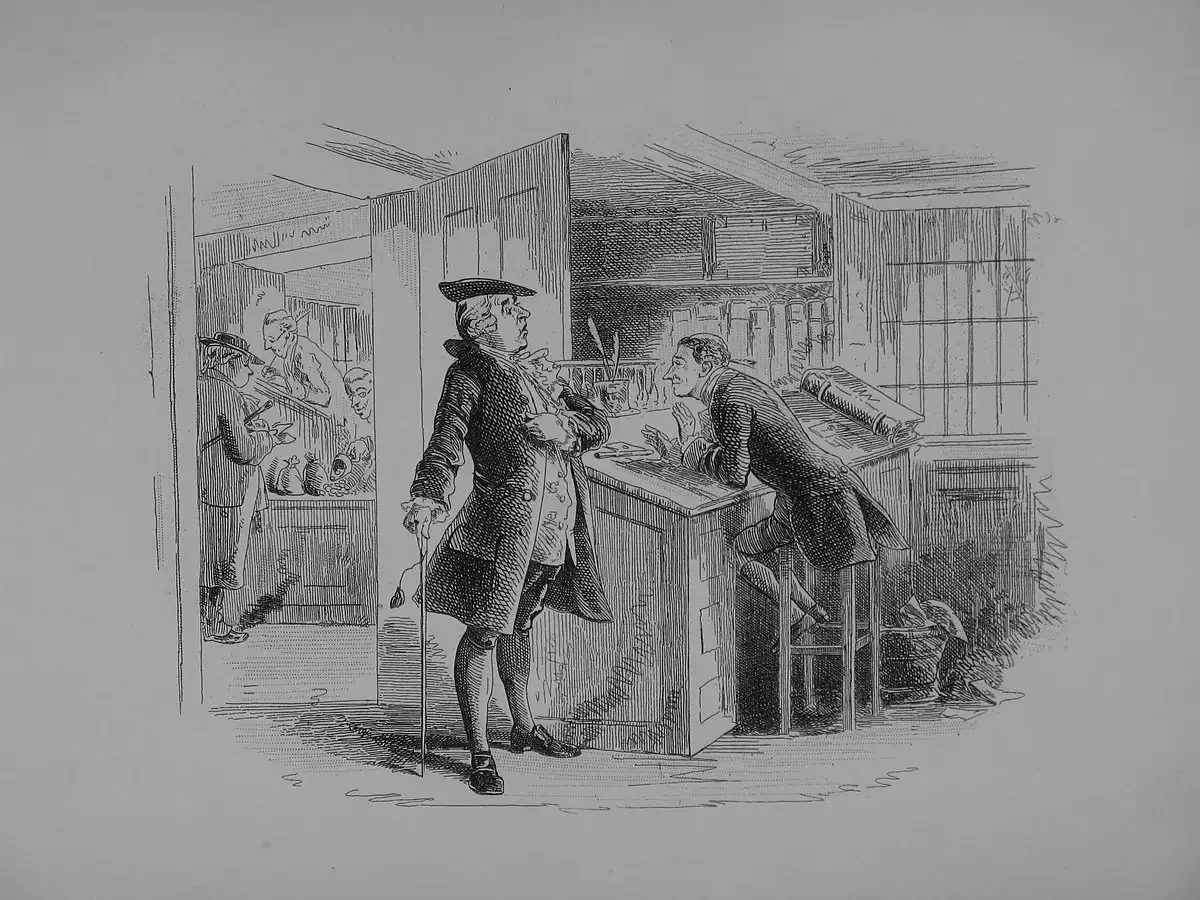 Диккенс портрет рисунок