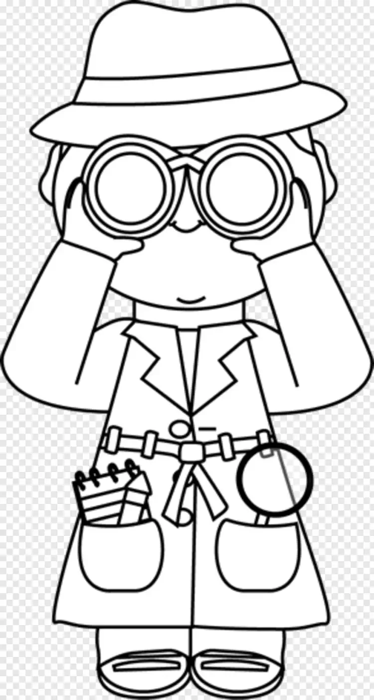 Детектив раскраска