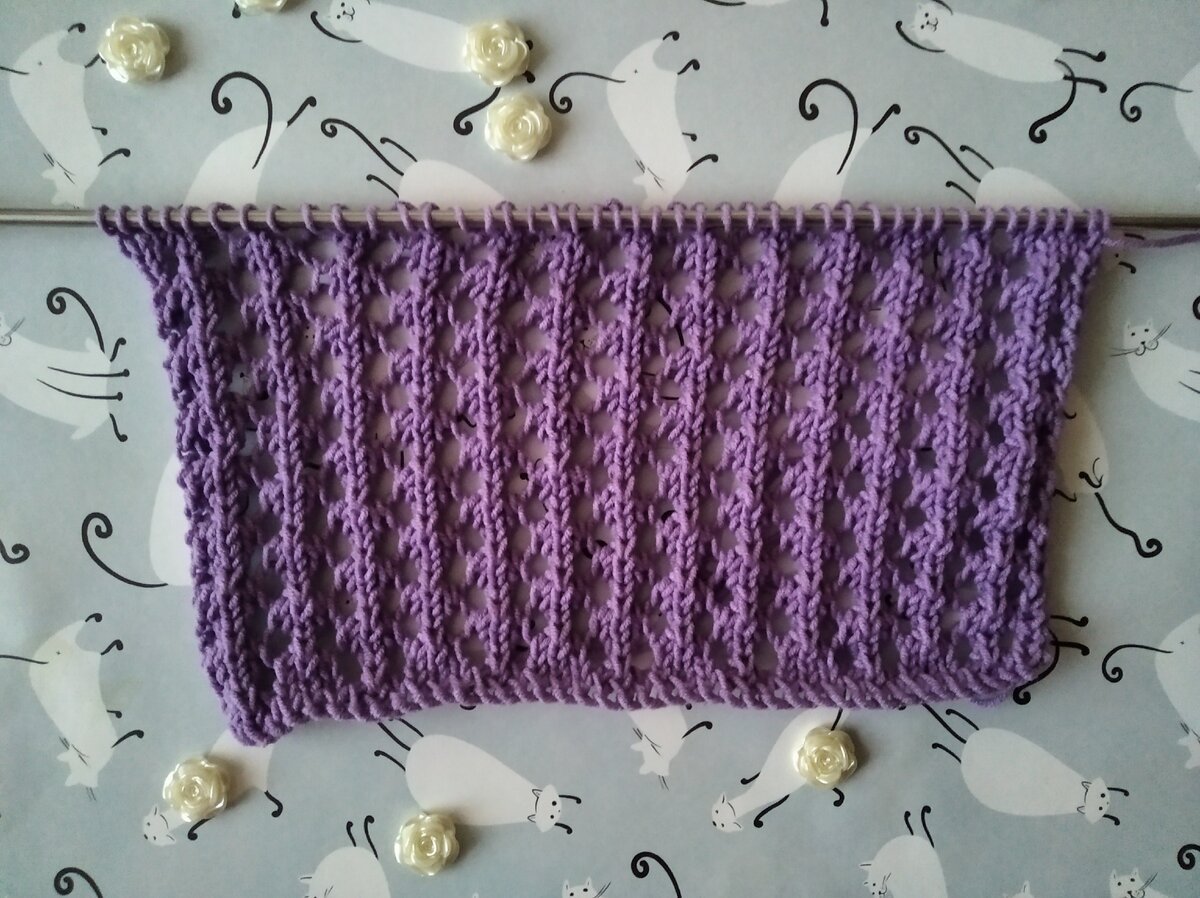 Вязка гусиные лапки спицами