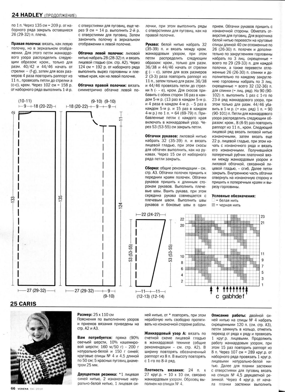 Узор спицами пье де пуль