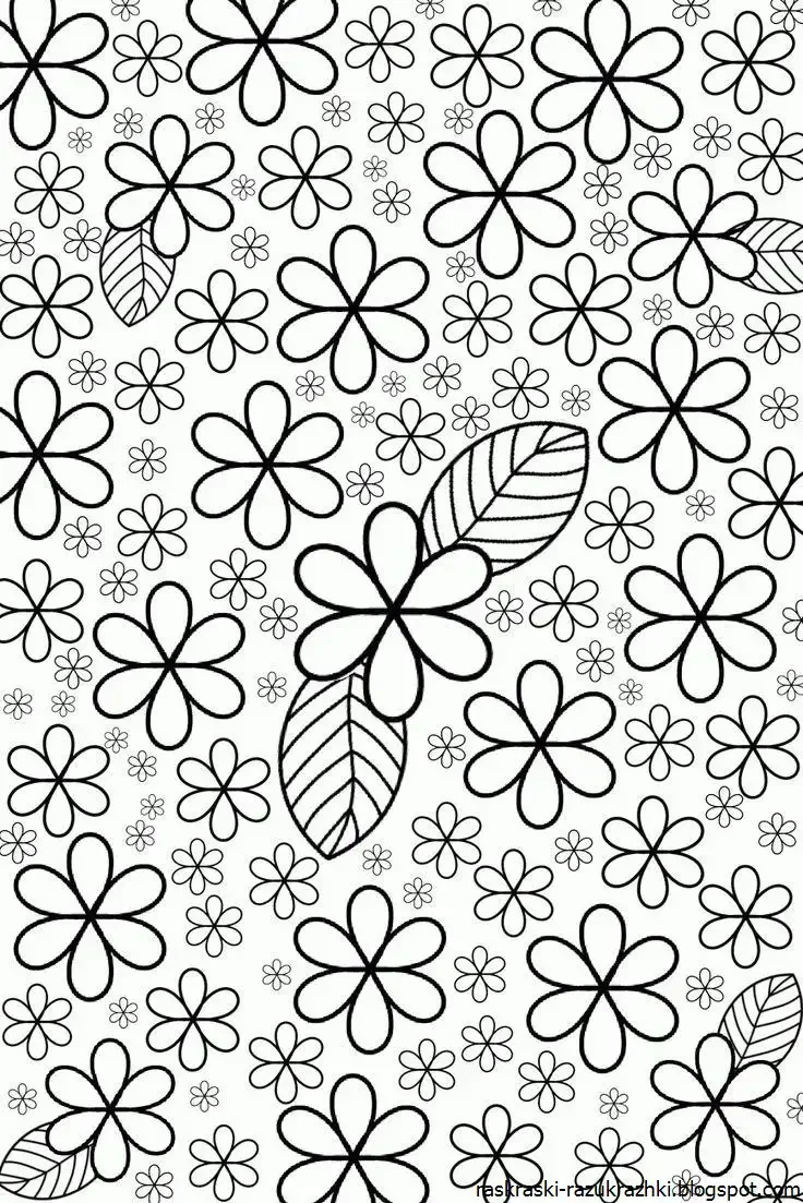 Раскраска антистресс орнамент