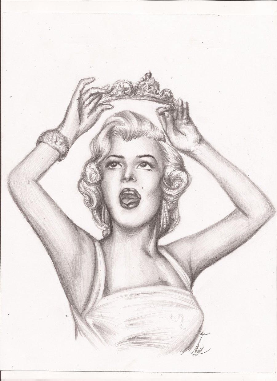 Мэрилин Монро эскиз