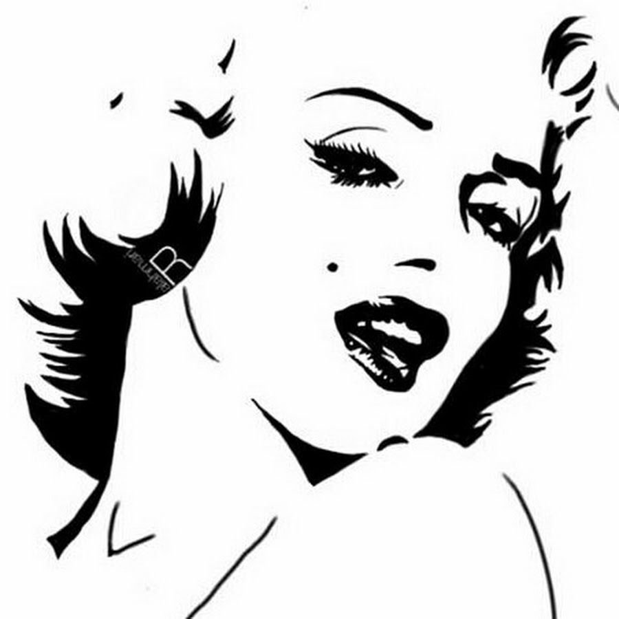 Мэрилин Монро рисунок