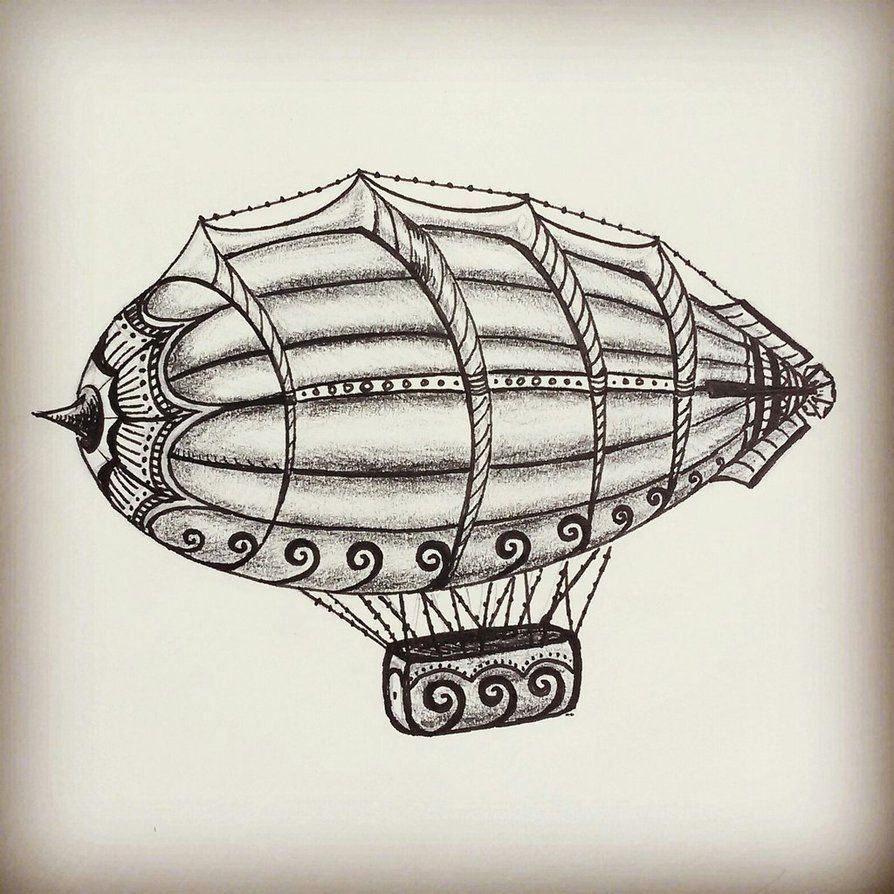 Дирижабль набросок