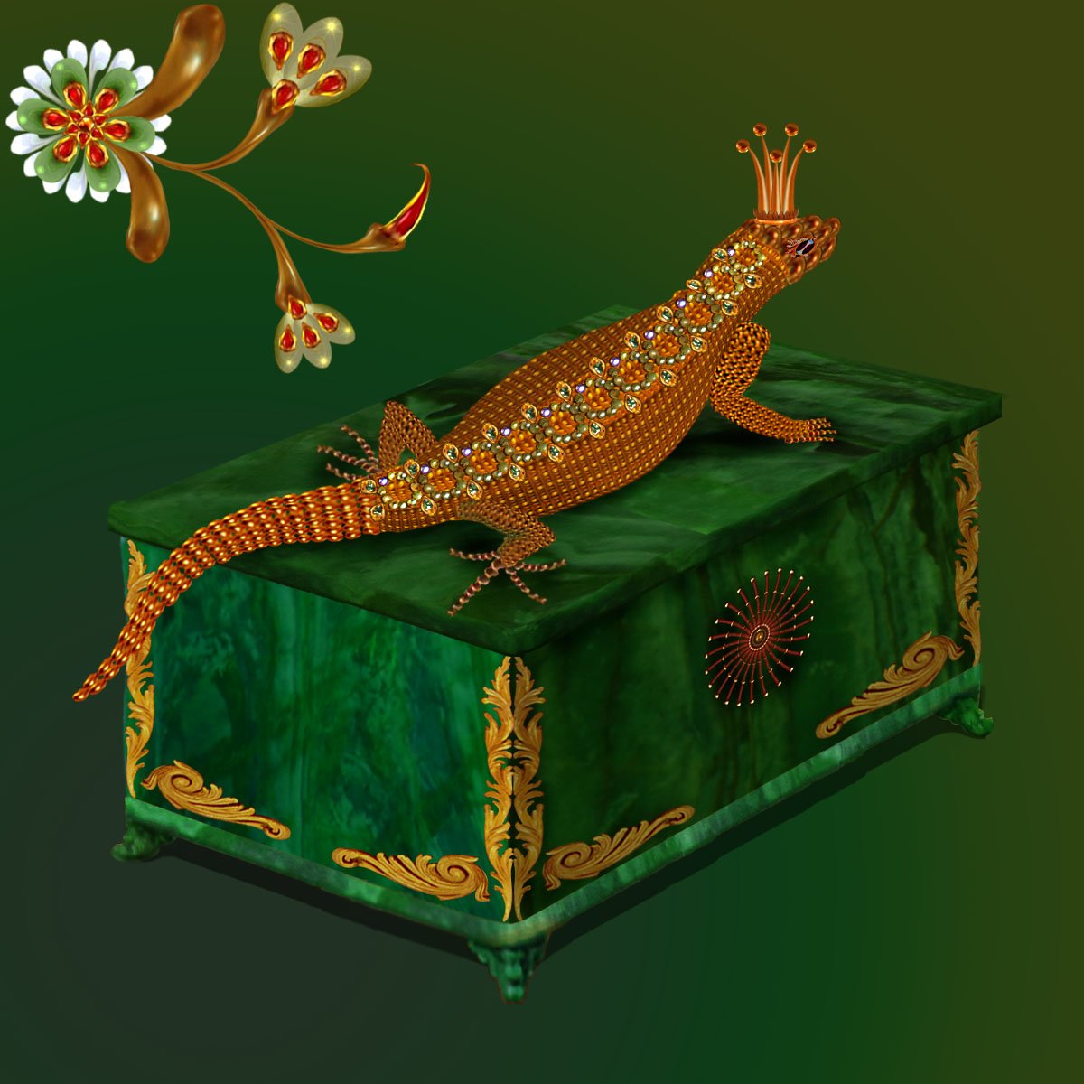 Малахитовая шкатулка