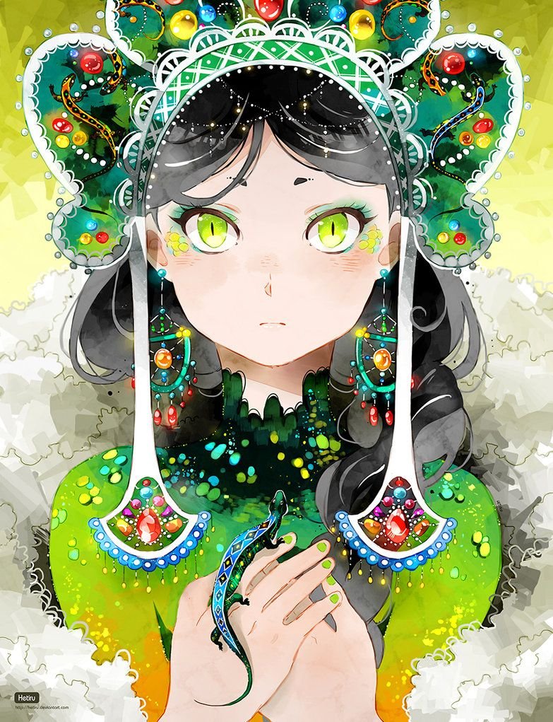 Нарисовать иллюстрацию медной горы хозяйка