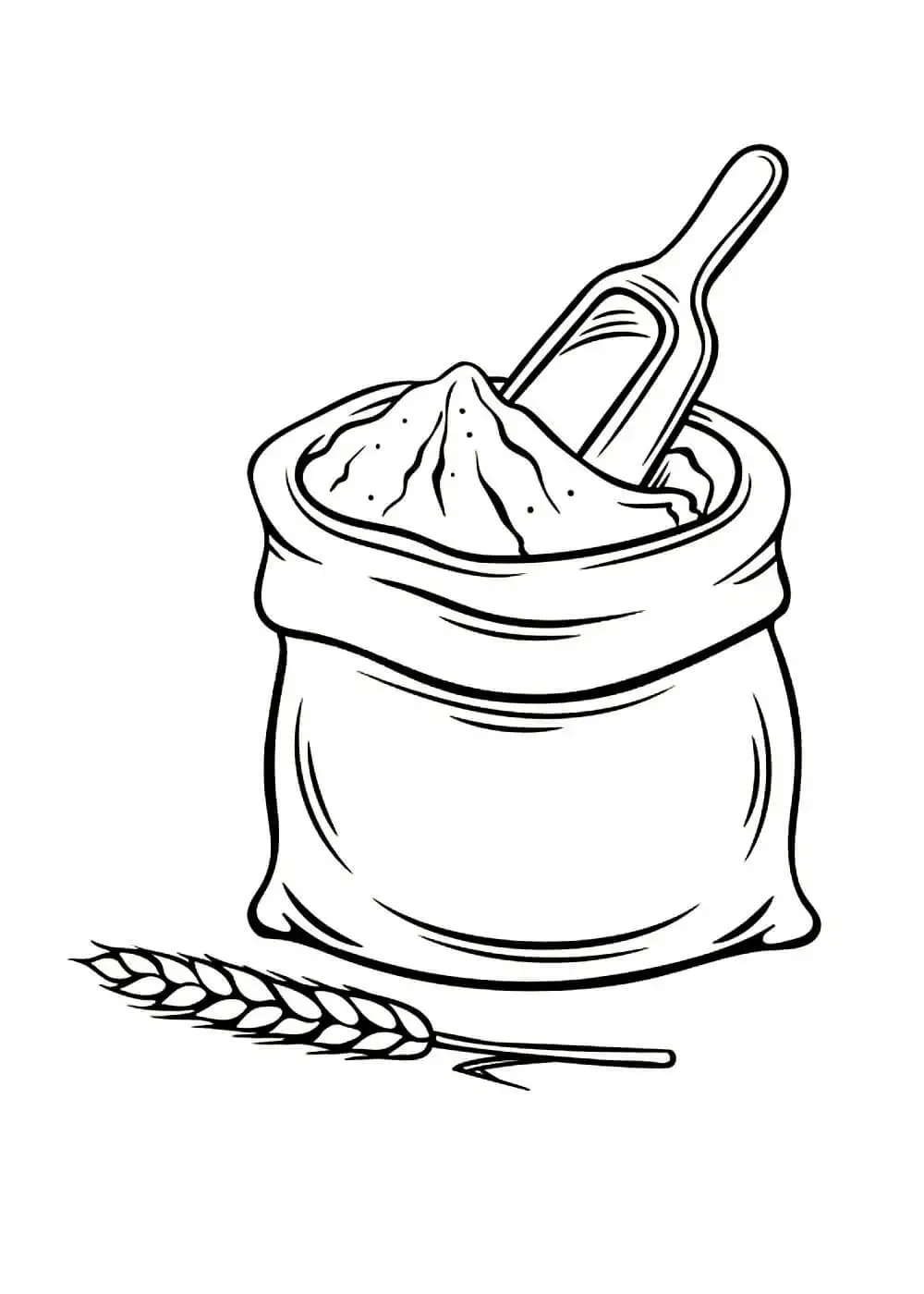 Раскраска мешок муки