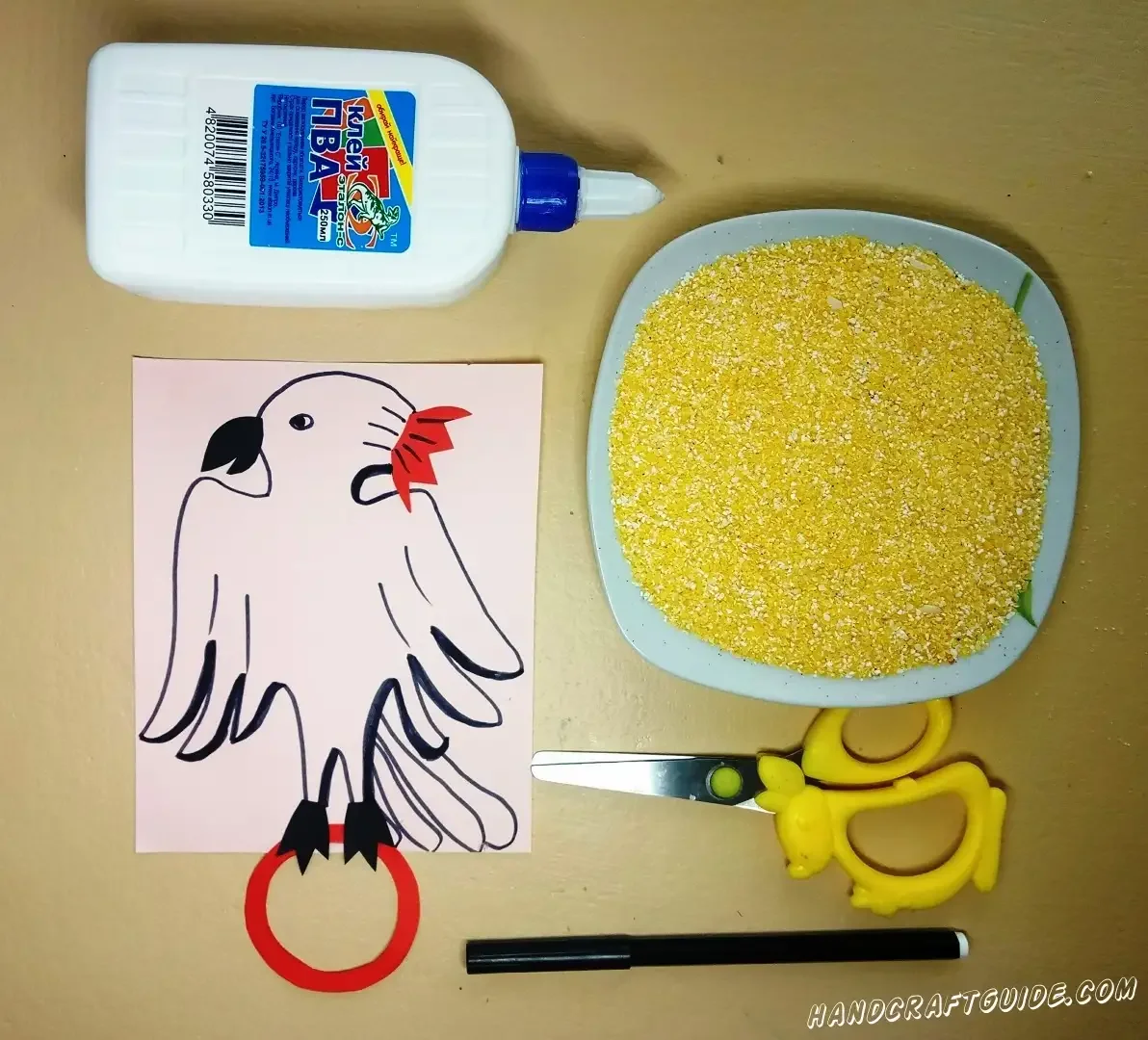 Шаблоны для поделок с крупами