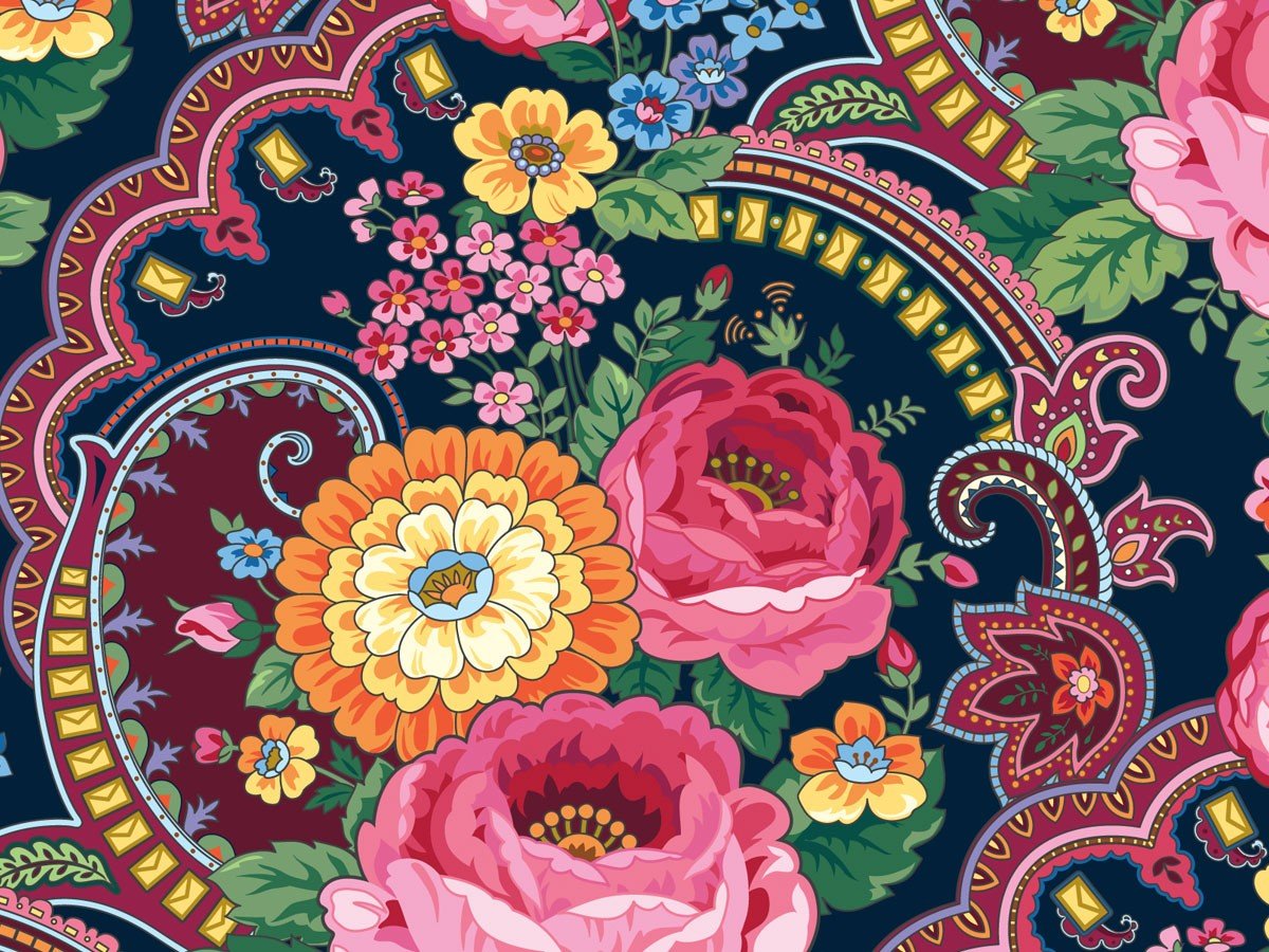 Узоры павлопосадских платков