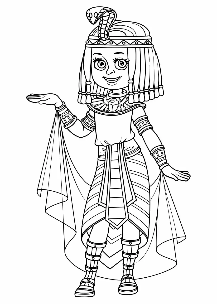 Раскраска принцесса Египта