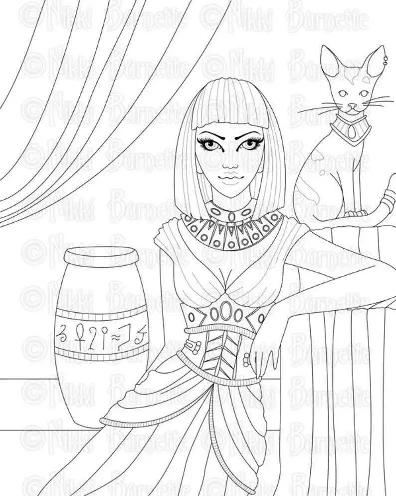 Разукрасить Клеопатру древнего Египта