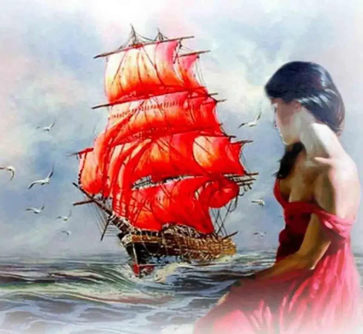 Грин Алые паруса море корабль