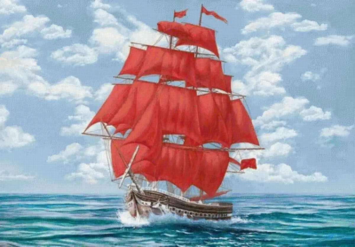 Грин Алые паруса море корабль