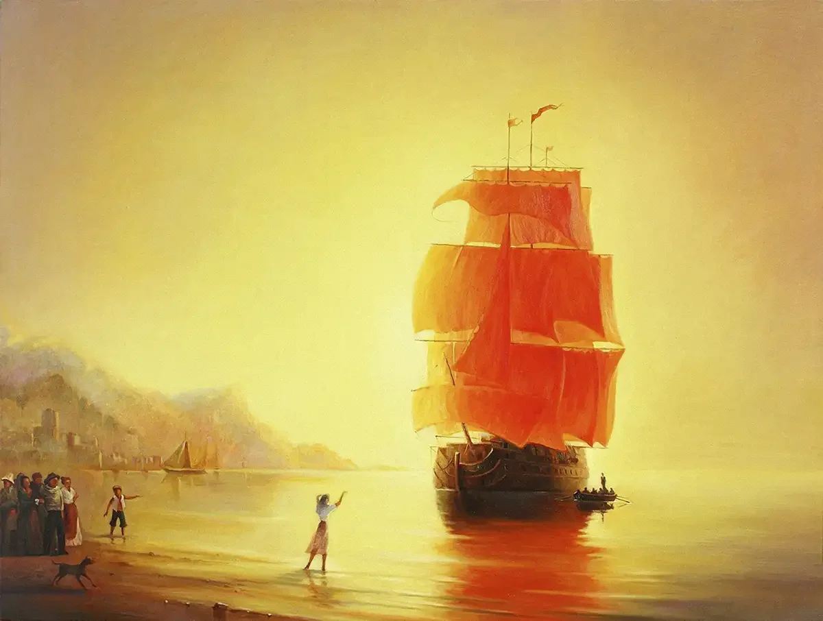 Картина Алые паруса Айвазовского