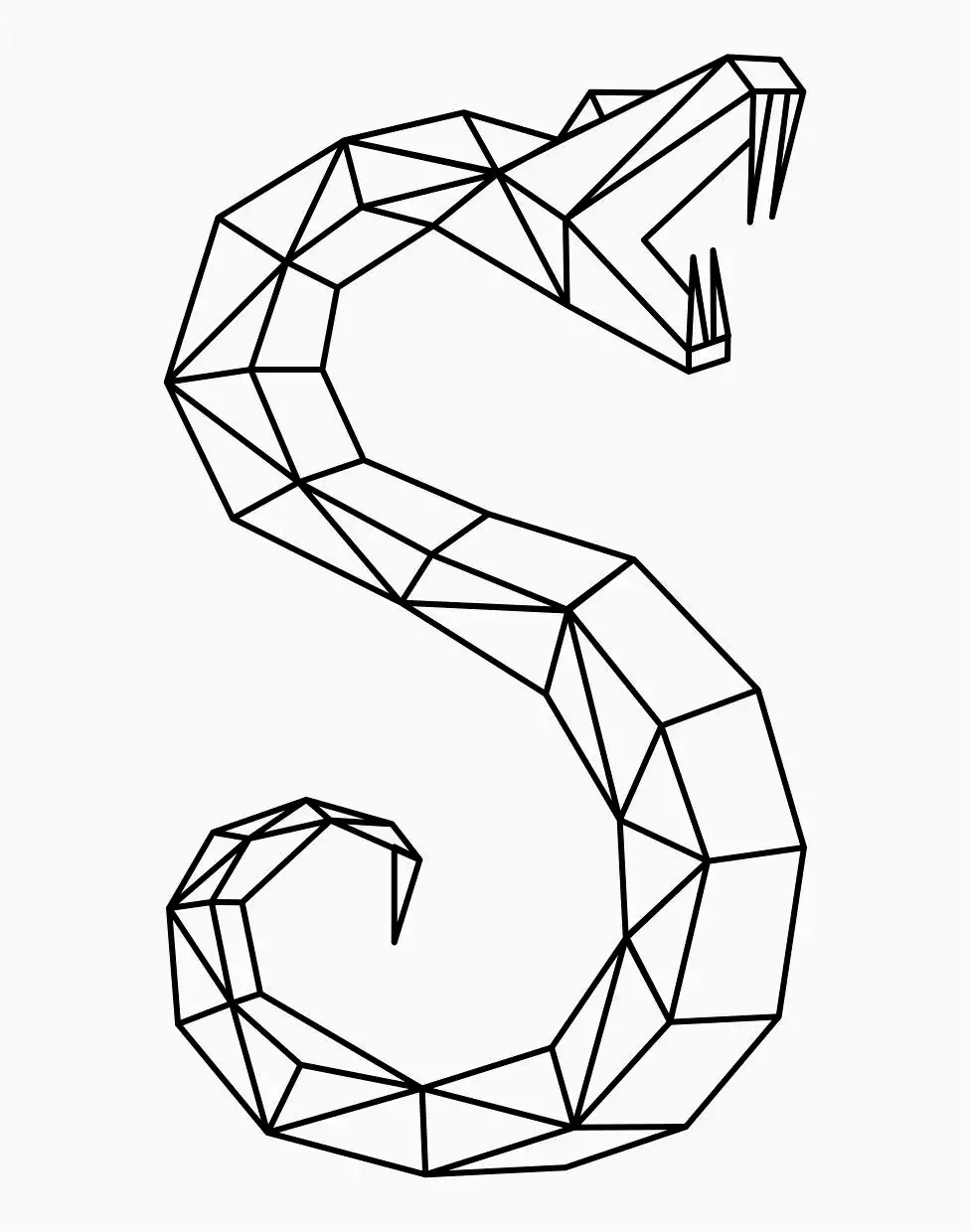 Геометрическая змея