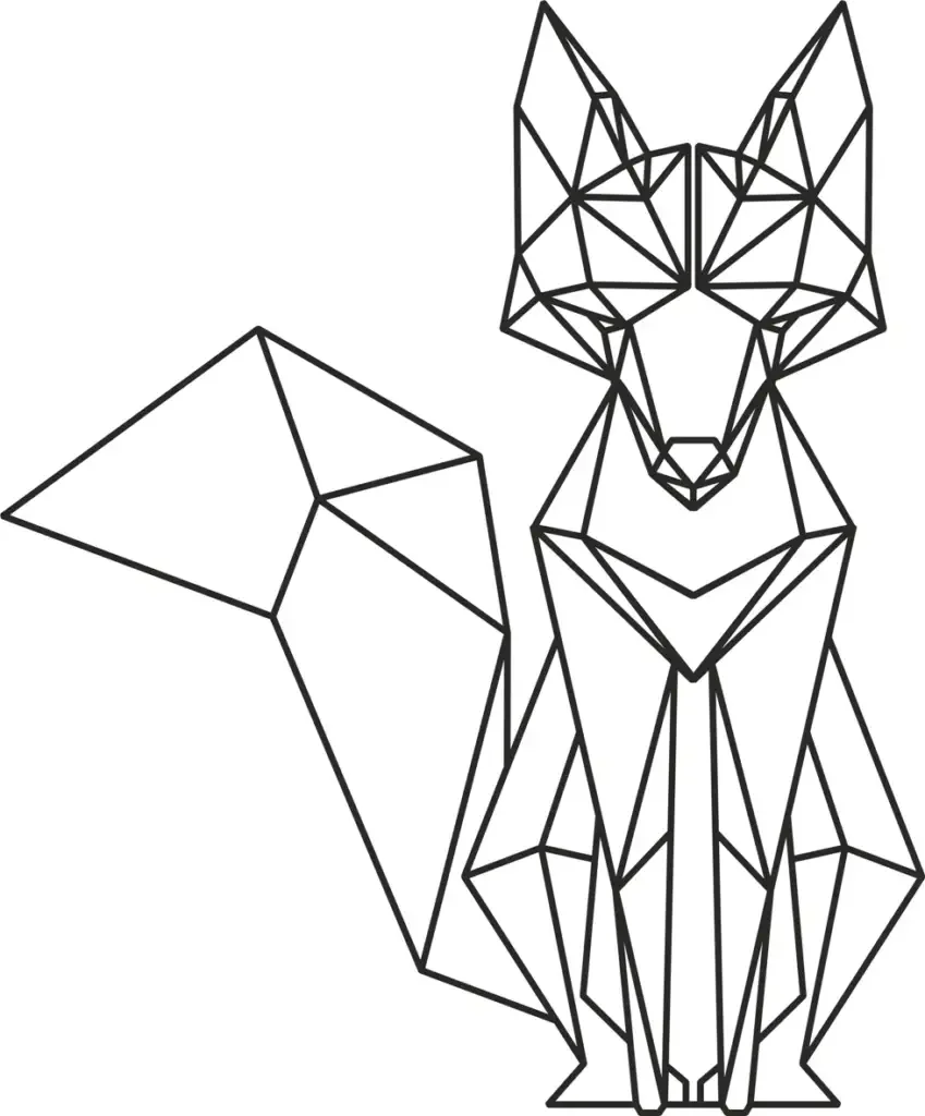 Геометрические рисунки животных