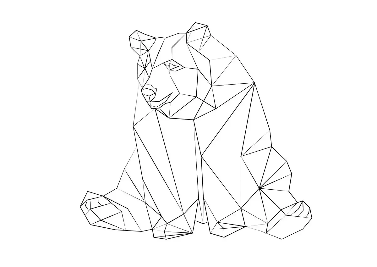 Геометрический медведь