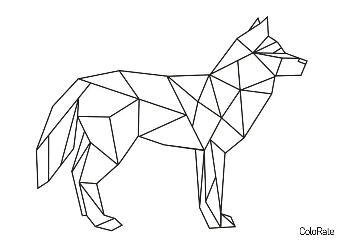 Геометрика Энималс волк