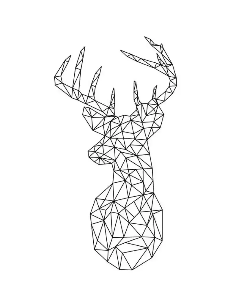 Геометрический олень