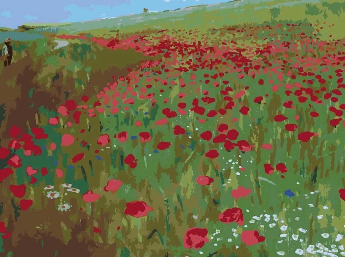 Полевые цветы паттерн