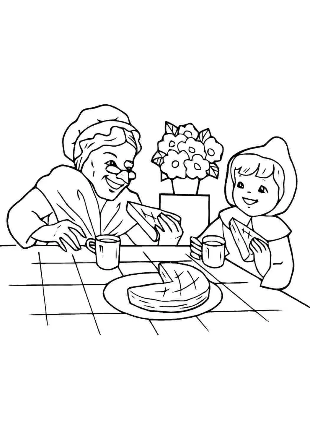 Раскраска "с днем рождения!"