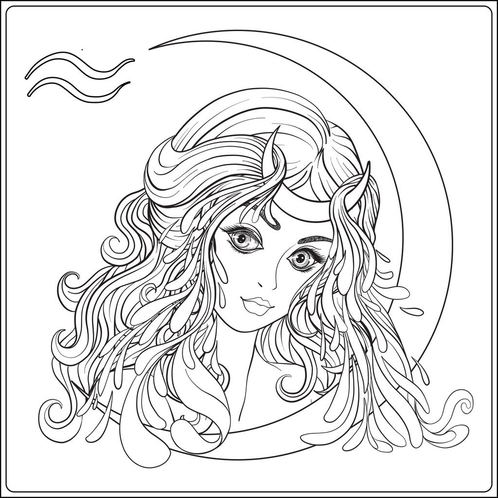 Раскраски для взрослых знаки Зодиак Стрелец