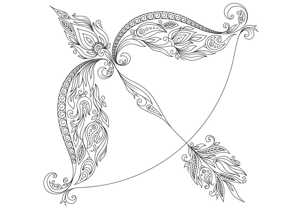 Стрелец контур