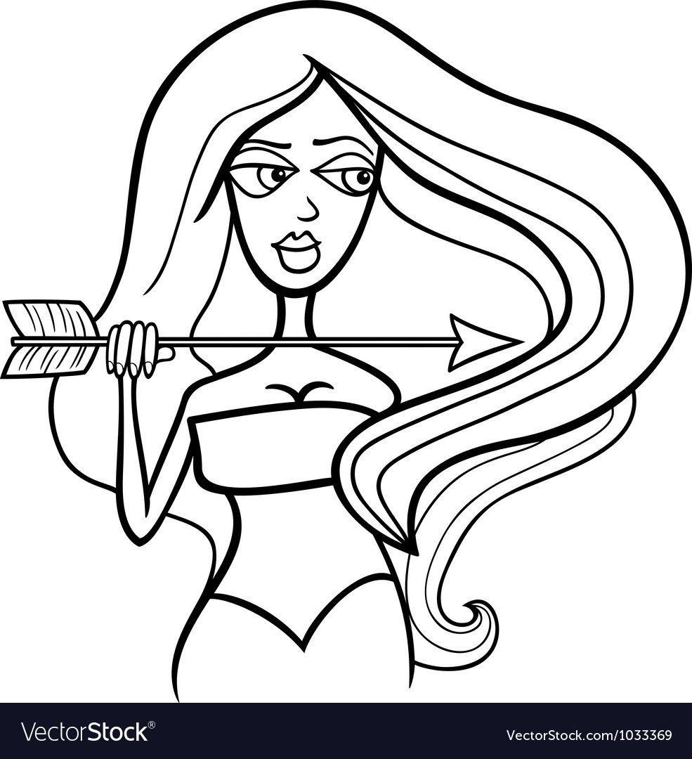 Стрелец знак зодиака рисунок карандашом