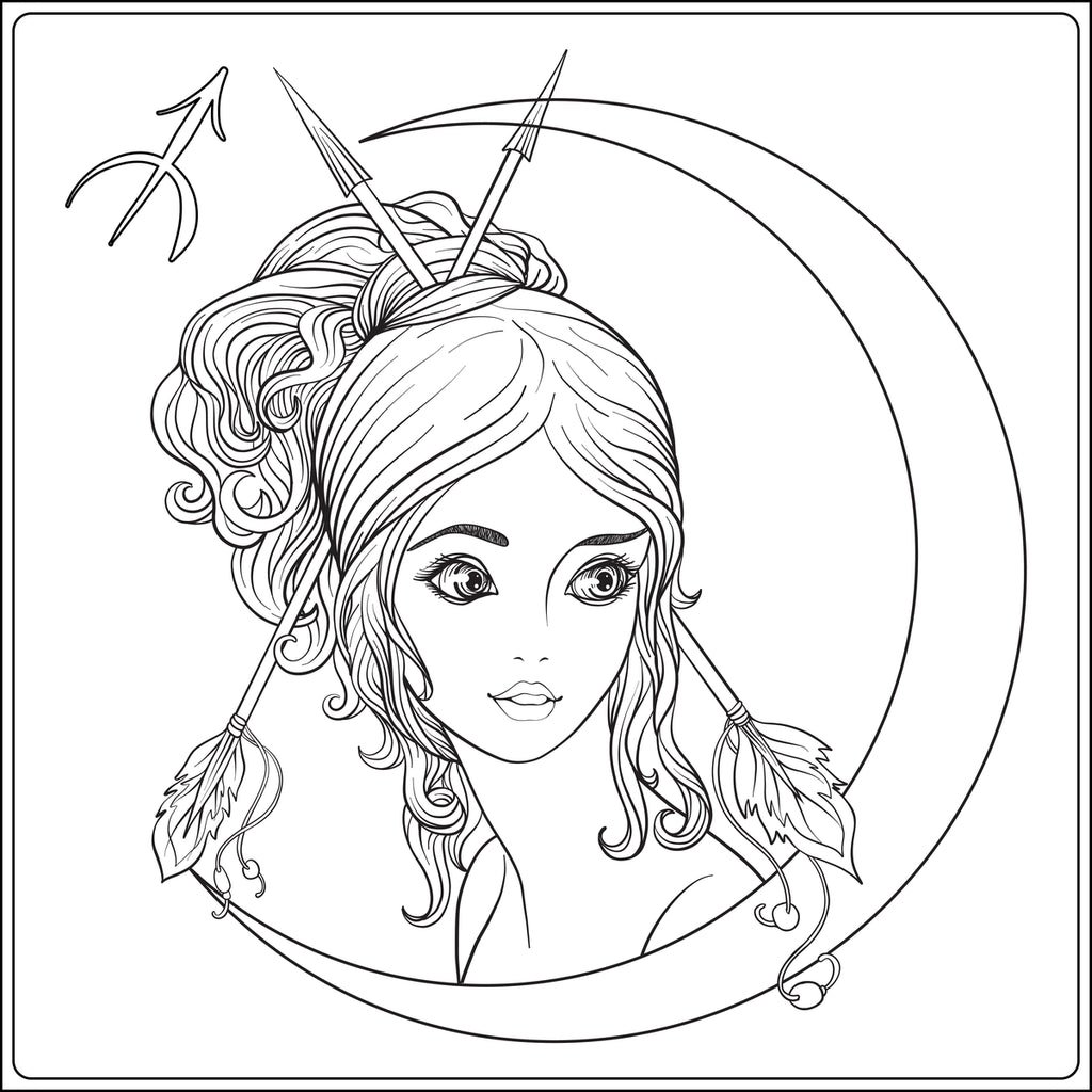 Раскраски для девочек знаков зодиака