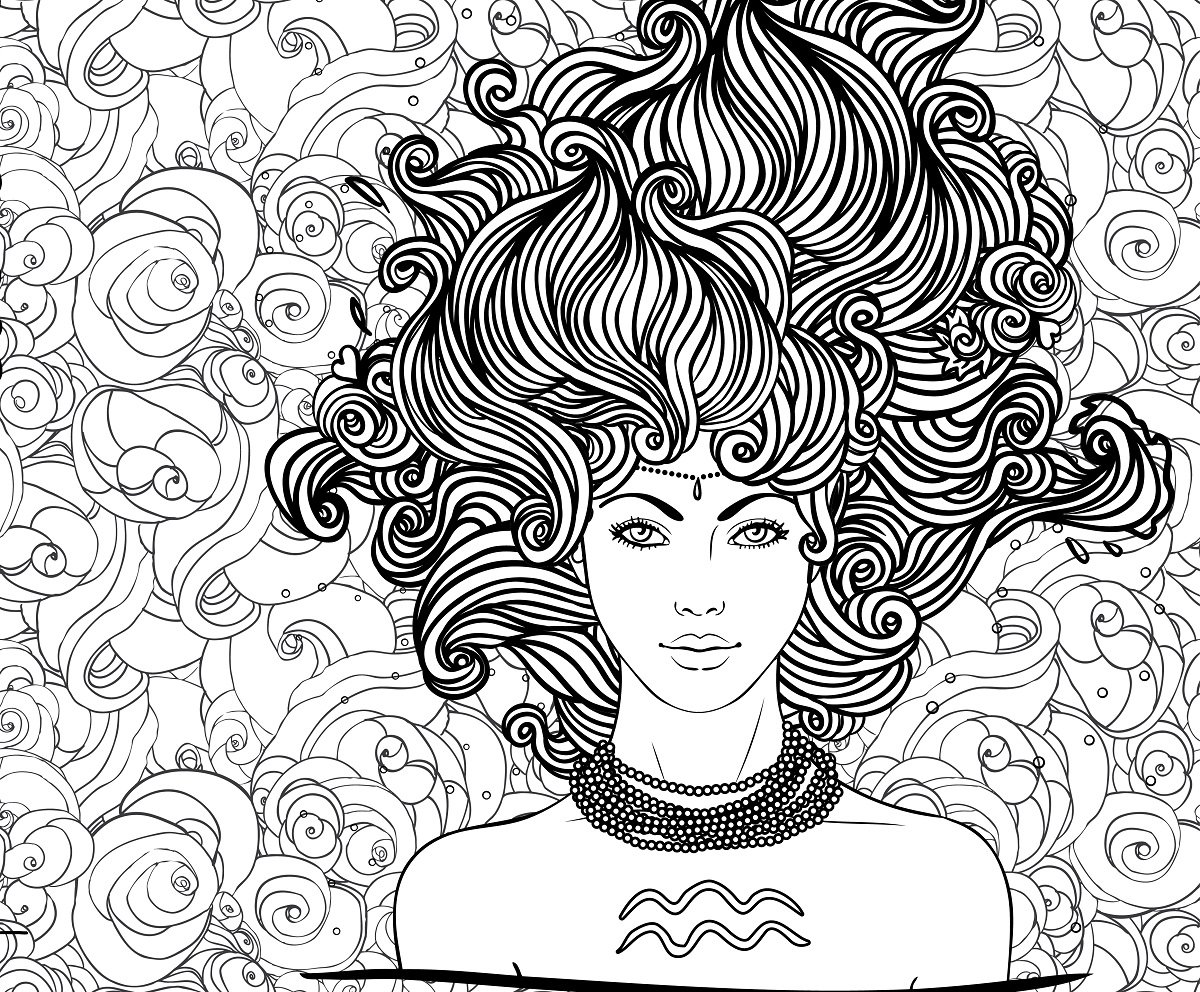 Раскраски антистресс знаки зодиака Стрелец