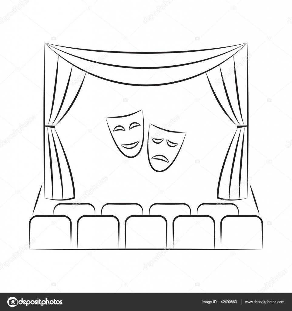 Архитектурный рисунок Сиднейский оперный театр