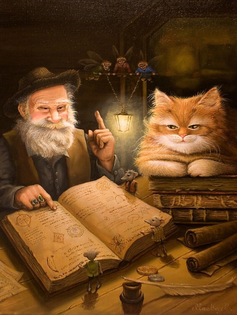 Добрые котосказки художника Александра Маскаева