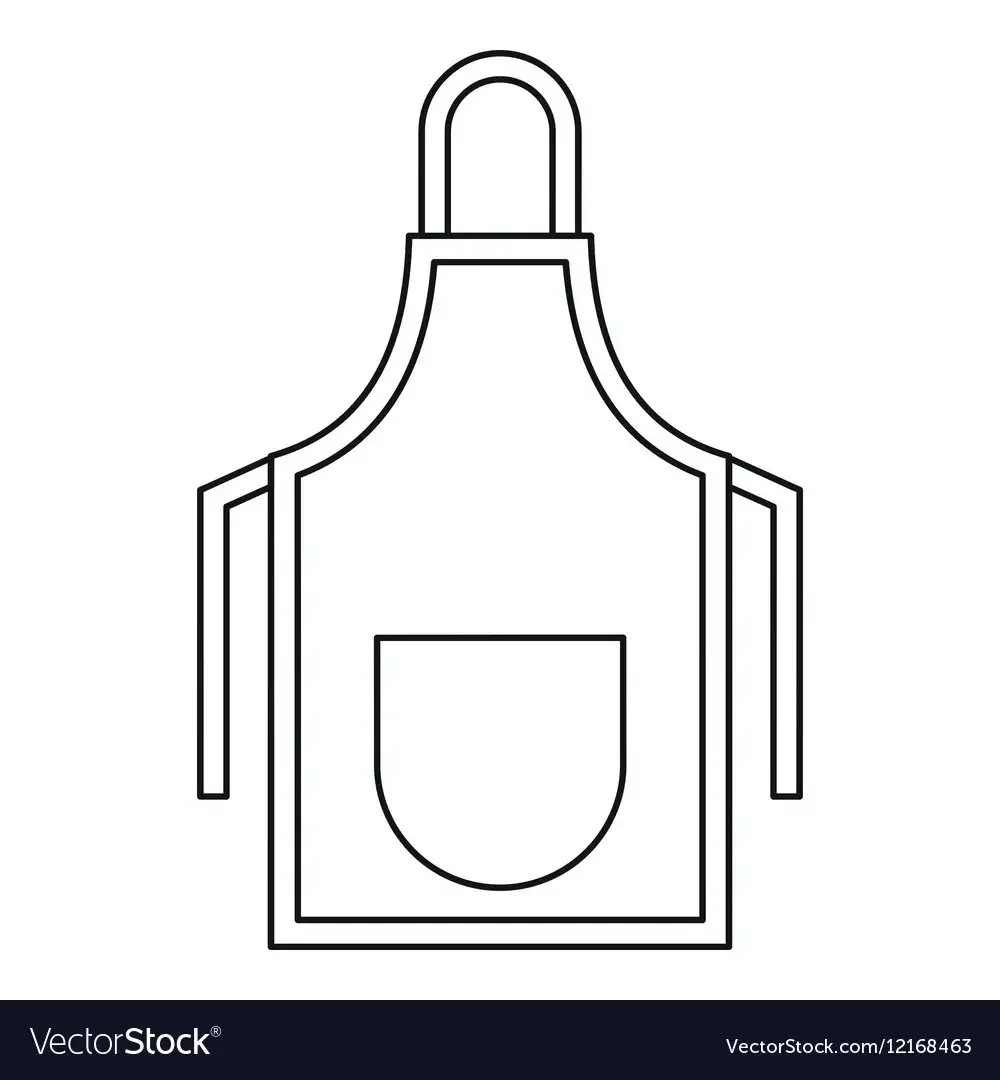 Фартук раскраска для детей