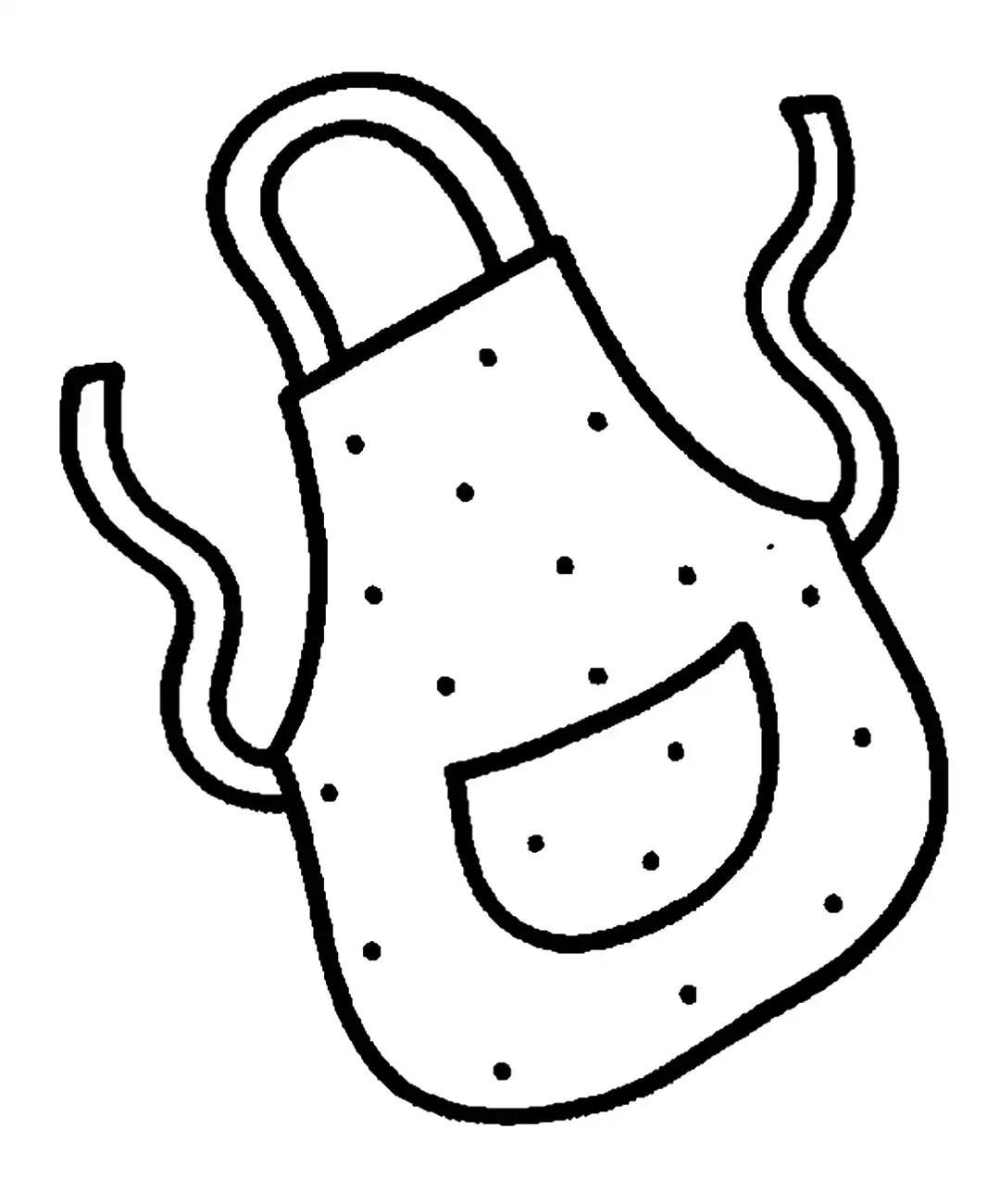 Фартук раскраска