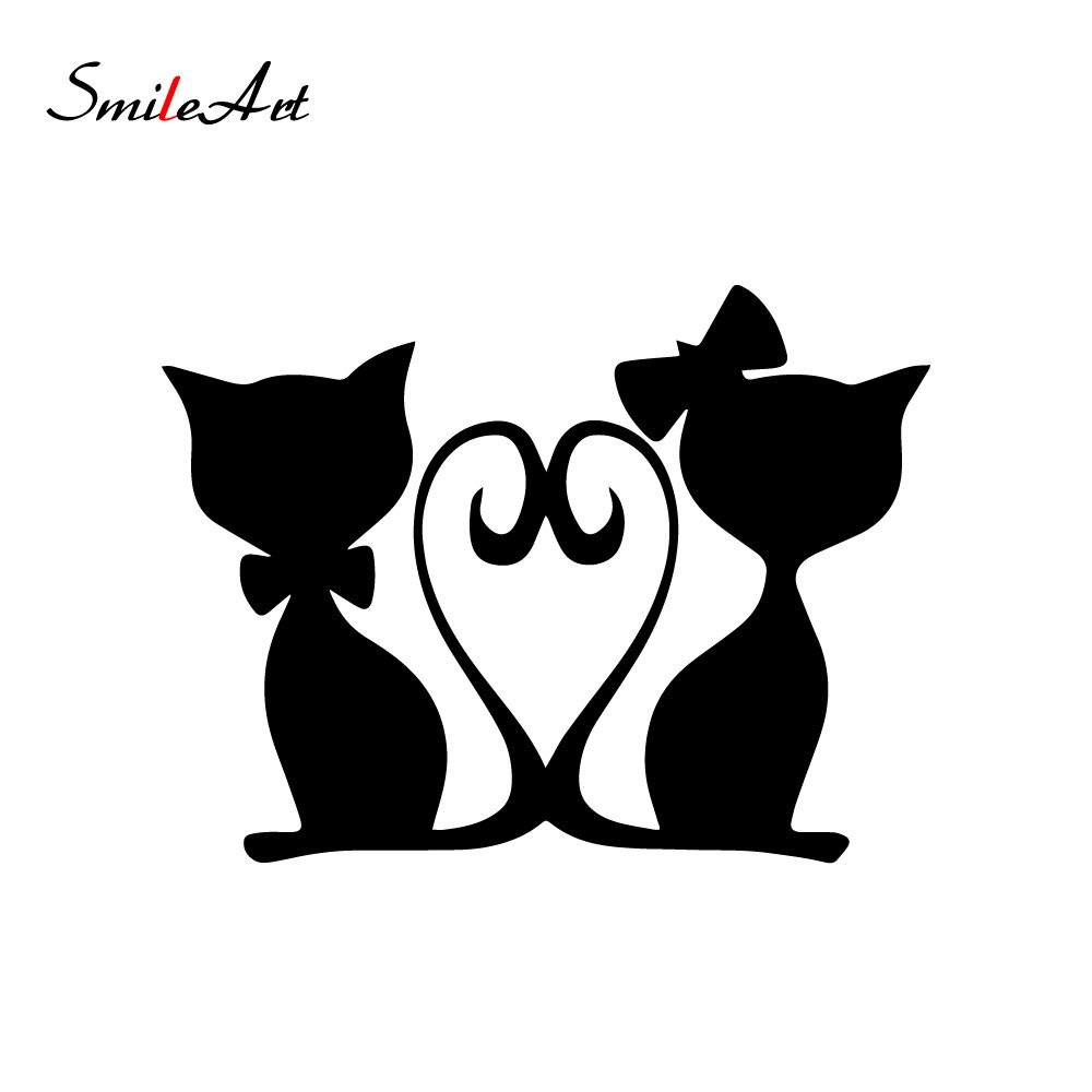 Трафареты кошек для декора