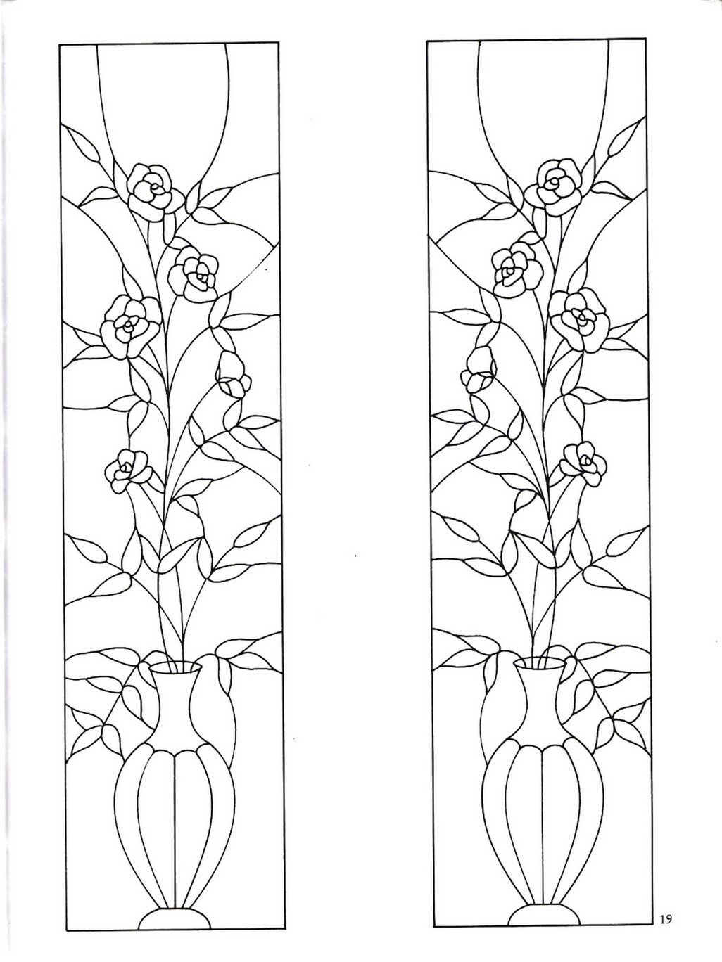 Трафарет для росписи стекла