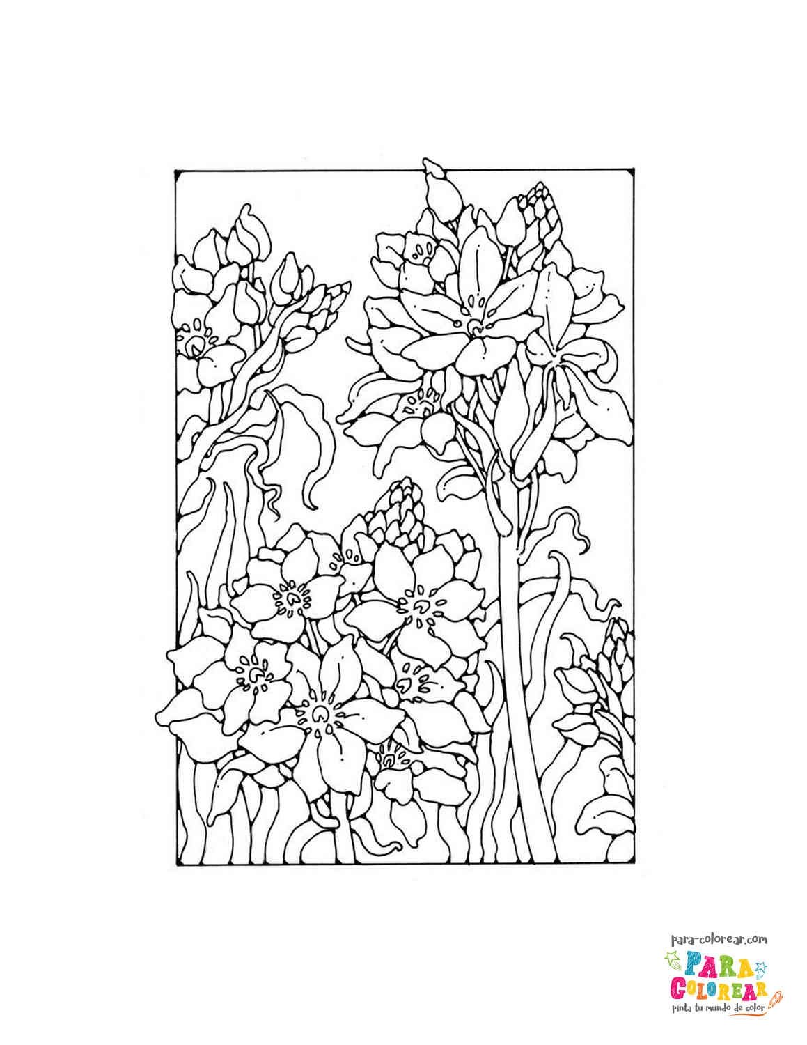 Витраж рисунок цветы