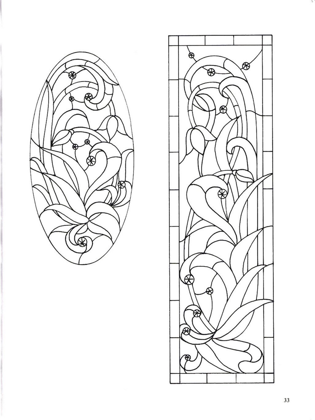 Витраж узор