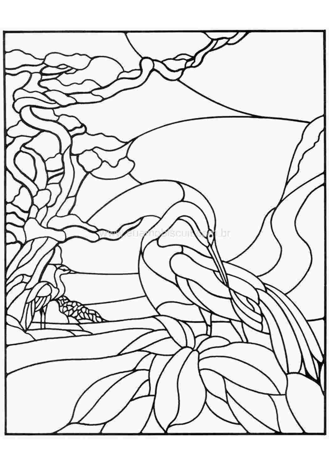 Сказочные витражи раскраска