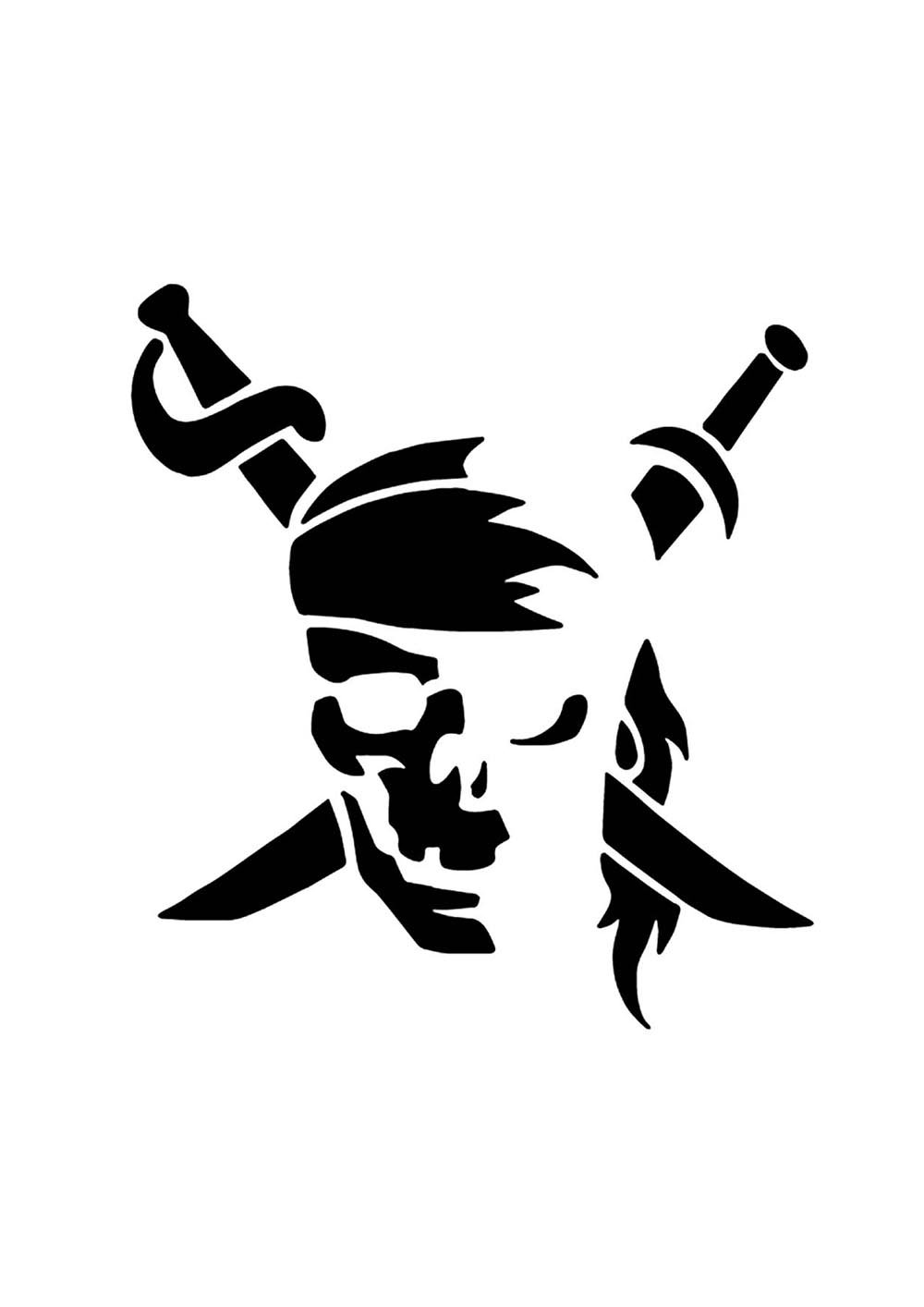 Трафарет пирата