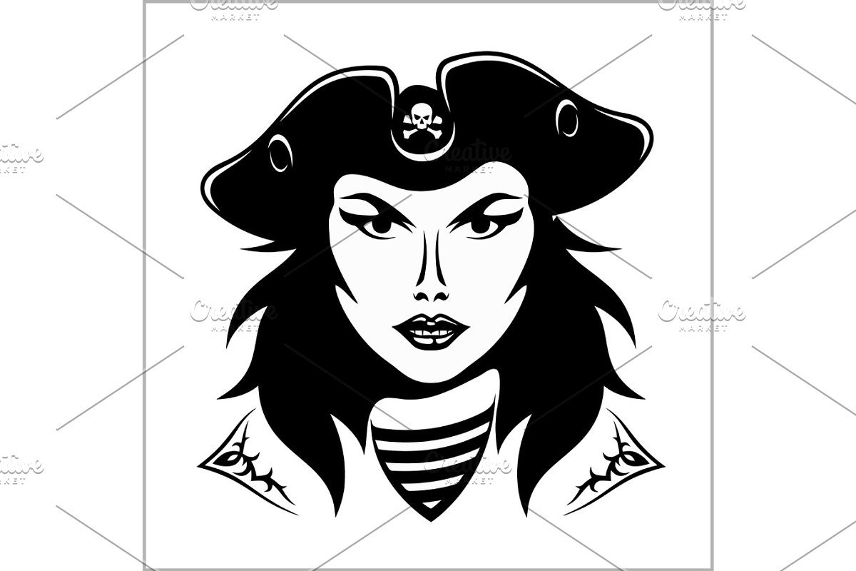 Череп пирата раскраска