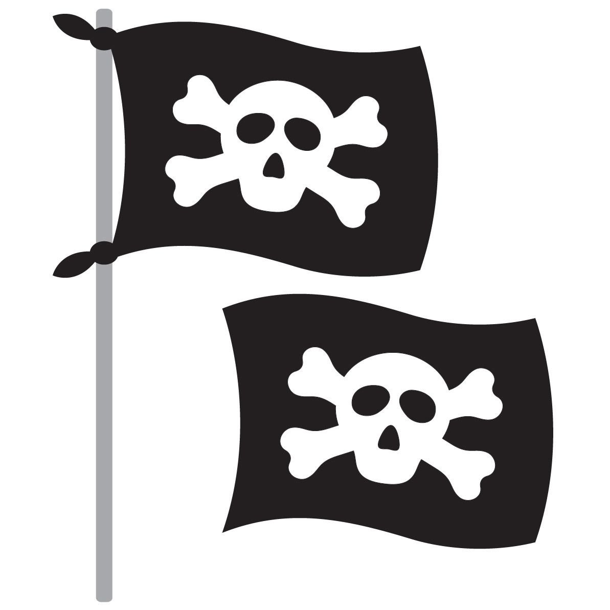 Трафарет пиратской шляпы