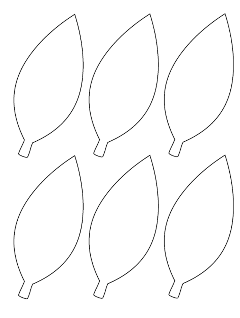 Трафарет тюльпана для вырезания