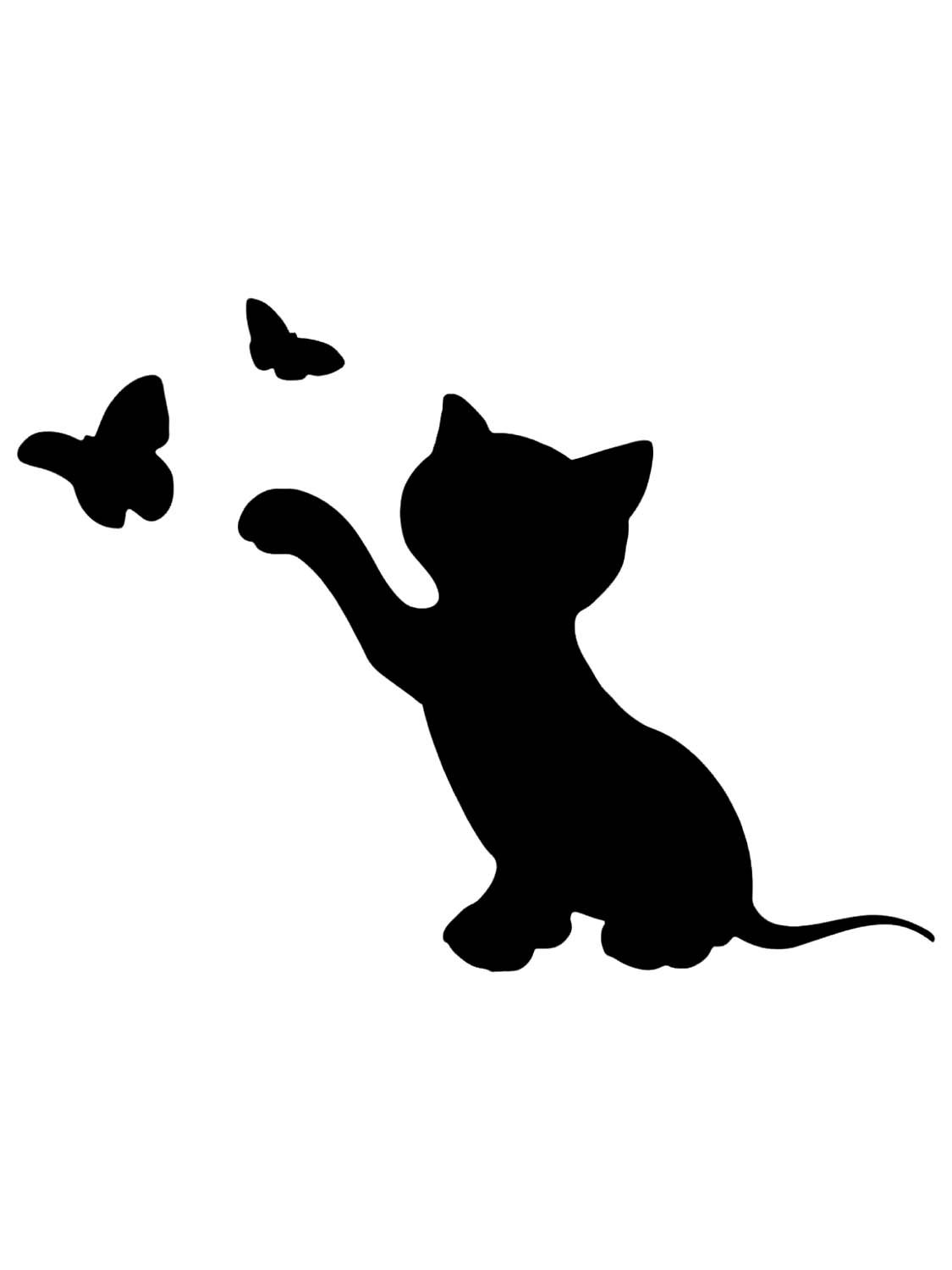 Силуэт кошки