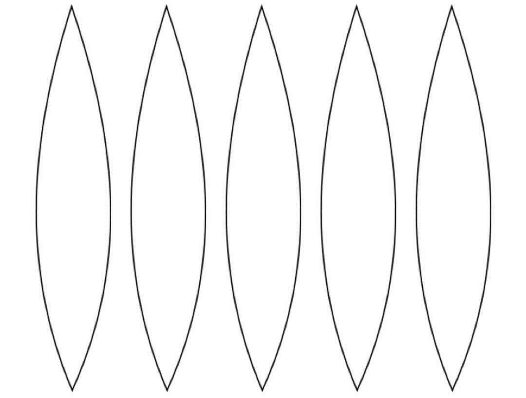 Заготовка тюльпан для аппликации