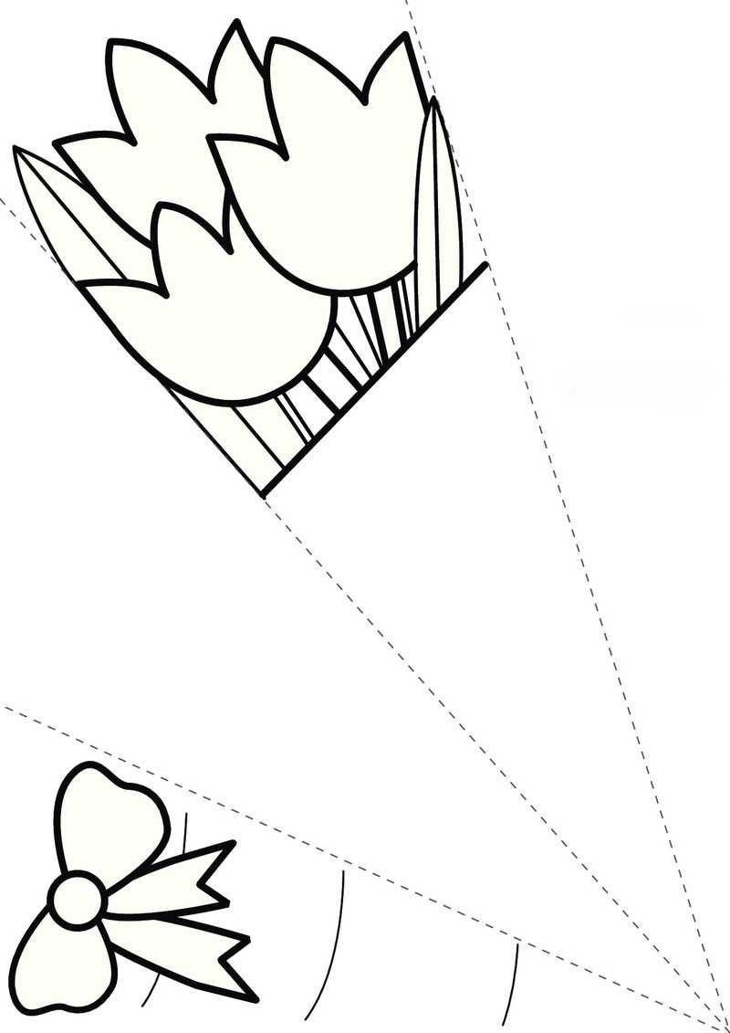 Трафареты тюльпаны