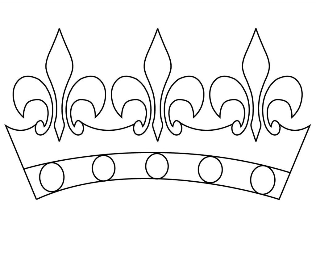 Диадема принцессы раскраска