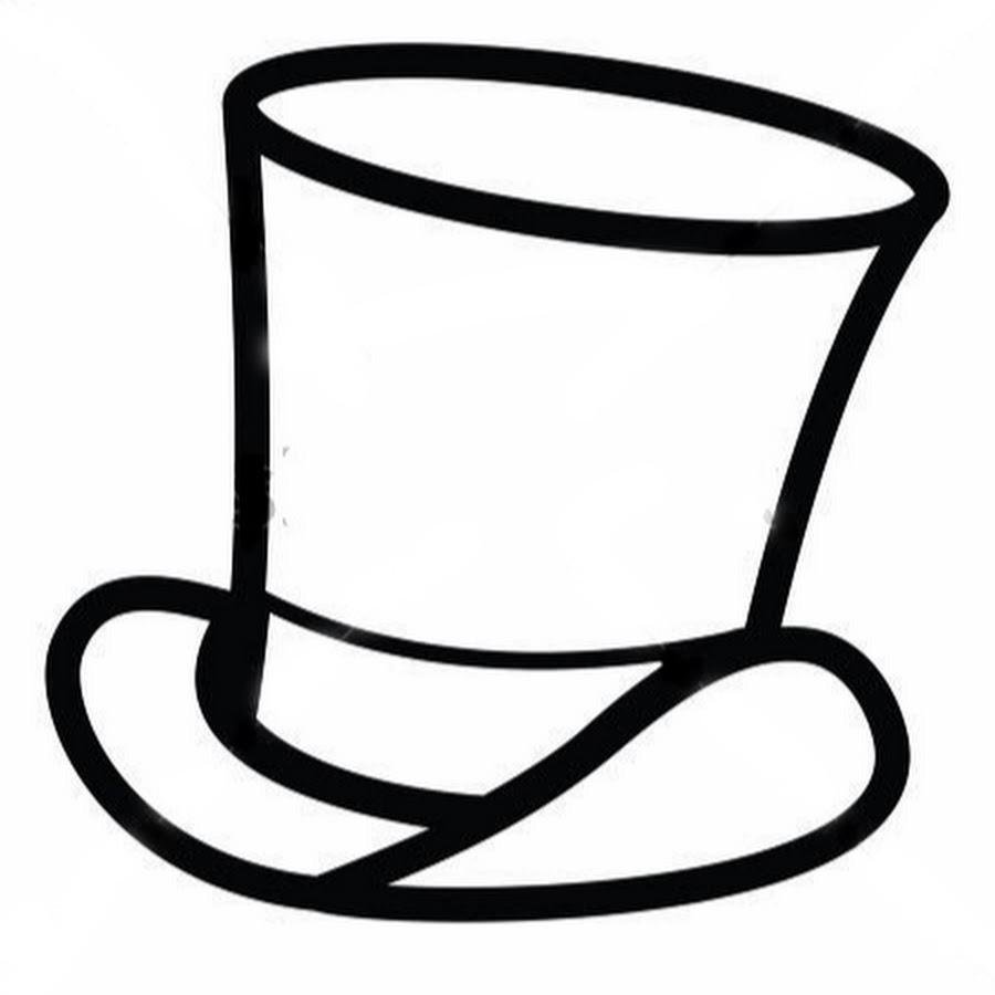 Шляпа цилиндр раскраска для детей